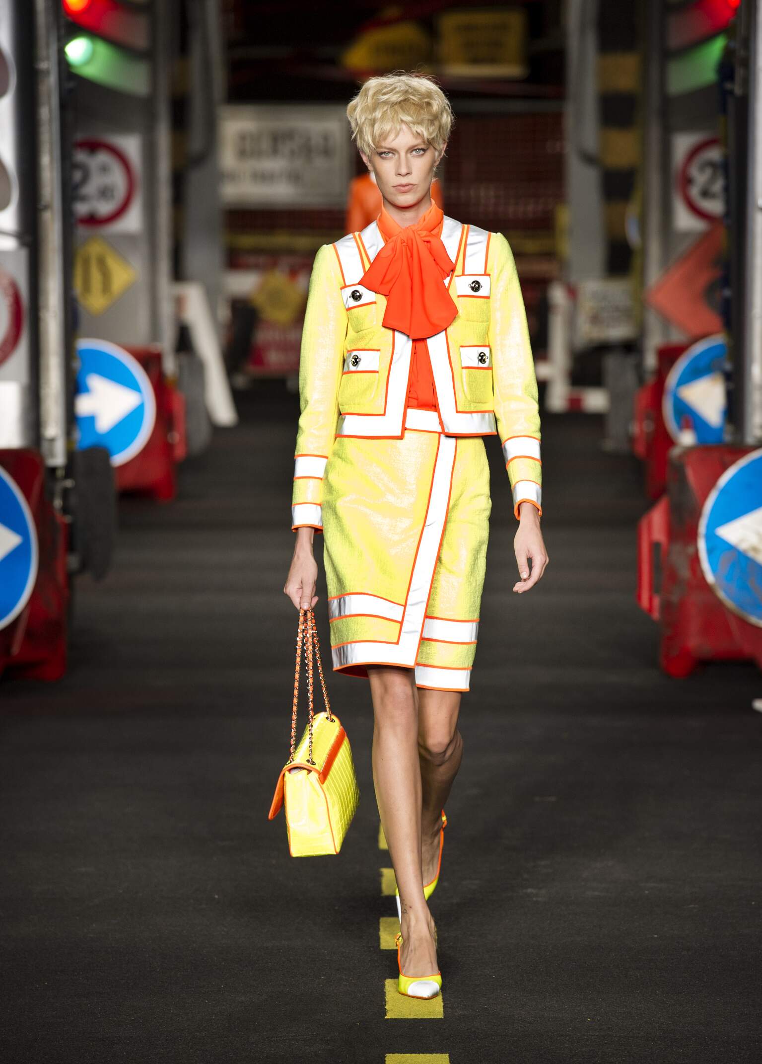 Moschino Yellow Fringe Leather Handbag - Consigned Designs