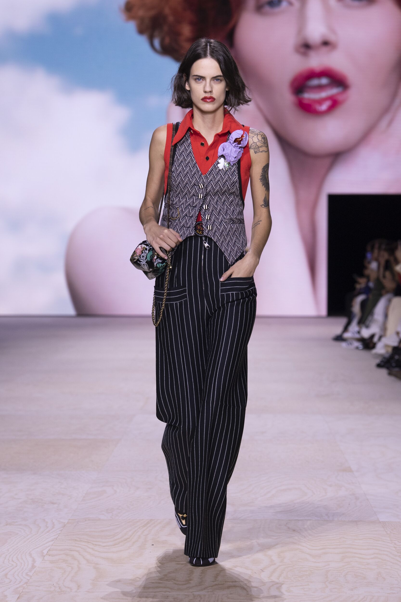 Shop Louis Vuitton 2023 SS Dots Casual Style A-line Wool Cashmere Nylon  Blended Fabrics by Belle＆Zen