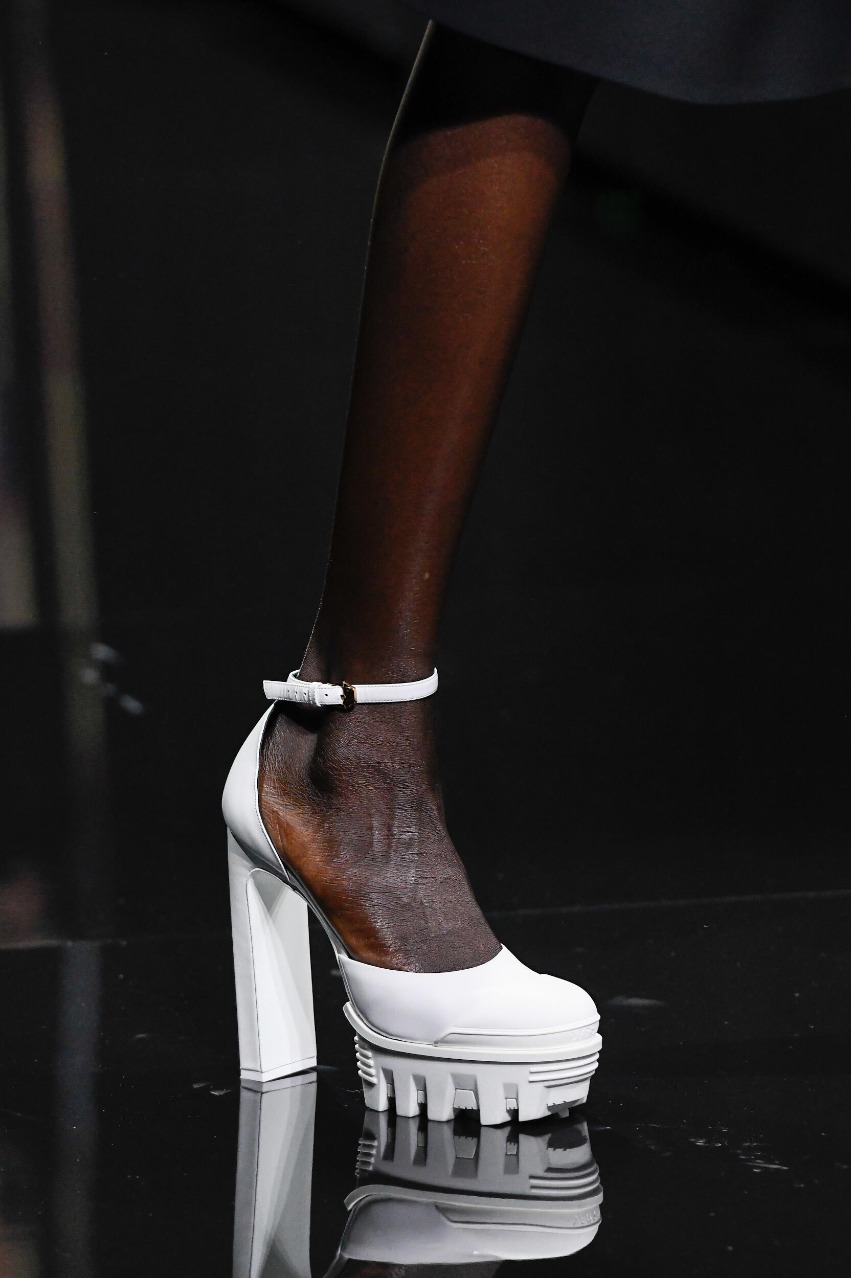 versace plastic heels